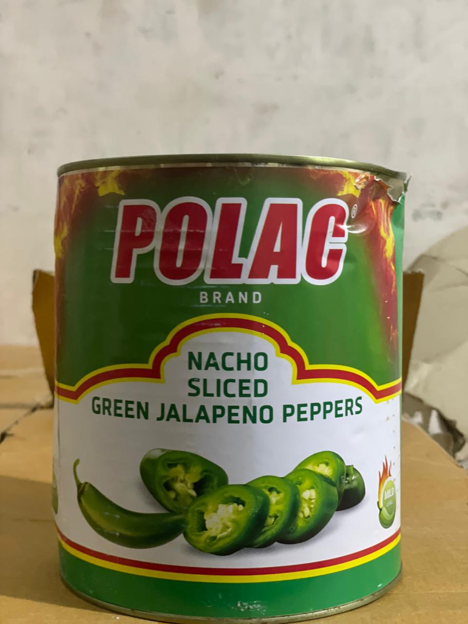 Polac Green Jalapeno Sliced 3kg ( Drain weight 1560gm )