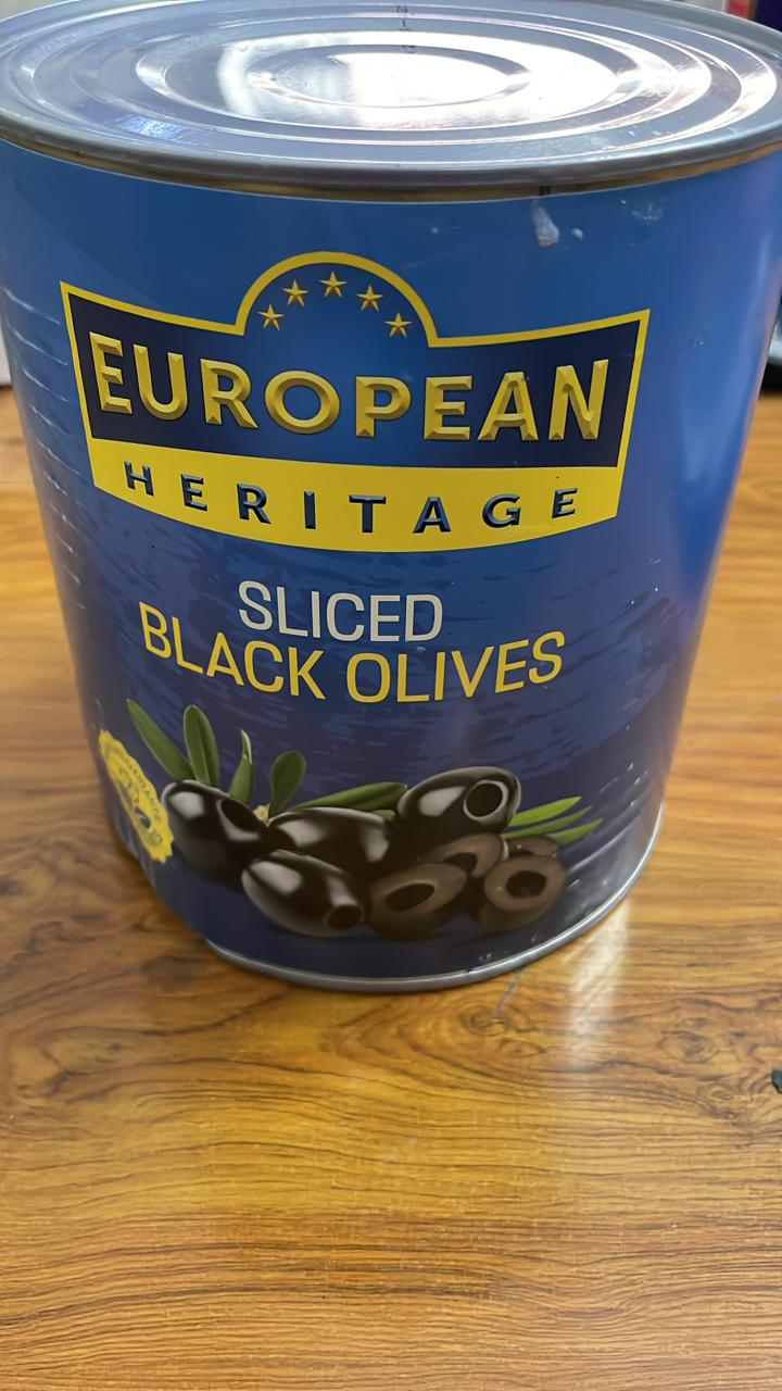 European Heritage Sliced Black Olives 3kg (DW 1560gm)